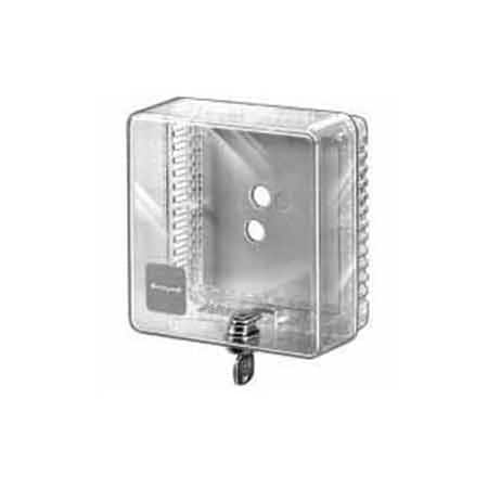 Resideo Honeywell Small Universal Thermostat Guard Clear Cover Clear Base Opaque Wallplate TG510A1001